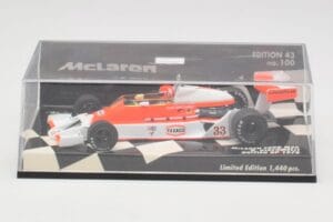 McLaren Ford M26 B. Giacomelli British GP 1978 Minichamps 1:43 530784333 Metāls — attēls 5 no 5