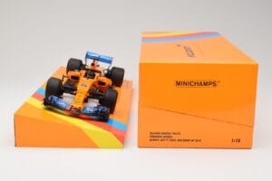 McLaren MCL33 Renault #14 F. Alonso Abu Dhabi GP 2018 Minichamps 1:18 533183914 Sveķi — attēls 6 no 7