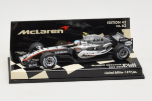 McLaren MP4-20 Mercedes A. Wurz F1 2005 Minichamps 1:43 530054355 Metāls
