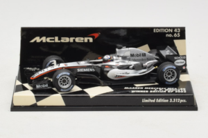 McLaren MP4-20 Mercedes #10 J.P. Montoya British GP Winner F1 2005 Minichamps 1:43 530054320 Metāls