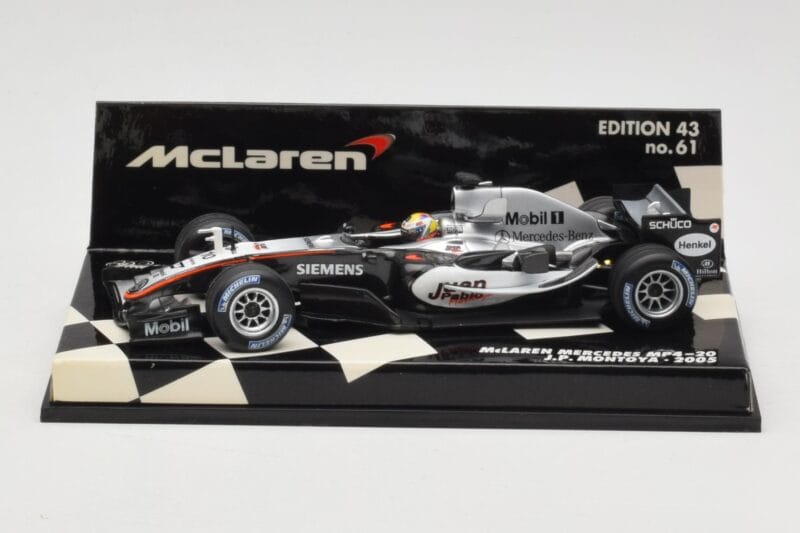 McLaren Mercedes MP4-20 #10 J-P. Montoya Race Car 2005 Minichamps 1:43 530054310 Metāls