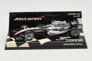 McLaren MP4-20 Mercedes P. de la Rosa F1 2005 Minichamps 1:43 530054315 Metāls