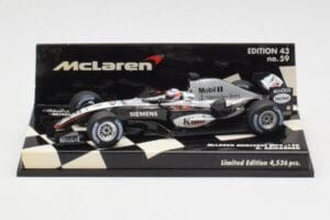 McLaren MP4-19B #6 K. Raikkonen F1 2004 Minichamps 1:43 530044316 Metāls
