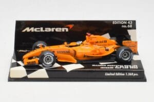 McLaren MP4/20 P. de la Rosa 2006 Minichamps 1:43 530064394 Metāls
