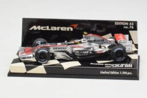 McLaren MP4-21 P. de la Rosa Test 2006 Minichamps 1:43 530064343 Metāls