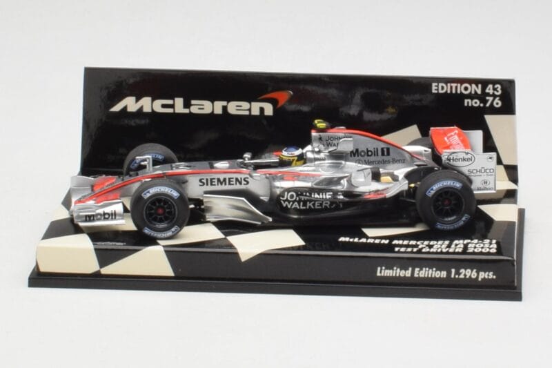 McLaren MP4-21 P. de la Rosa Test 2006 Minichamps 1:43 530064343 Metāls