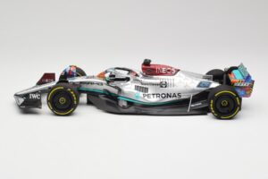 Mercedes AMG W13 E Performance Petronas #63 G. Russell Miami GP 2022 Minichamps 1:18 110220563 Metāls — attēls 3 no 7