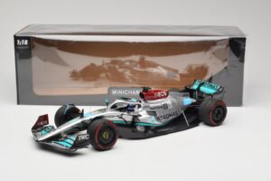 Mercedes AMG W13 E Performance Petronas #63 G. Russell Brazilian GP 1st Win 2022 Minichamps 1:18 110222163 Sveķi — attēls 7 no 7