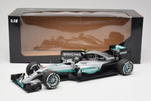 Mercedes AMG W07 #6 N. Rosberg Australia GP Winner 2016 Minichamps 1:18 110160006 Metāls — attēls 6 no 7