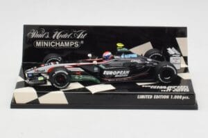 Minardi Cosworth PS03 M. Bobbi Test Car 2003 Minichamps 1:43 400030039 Metāls