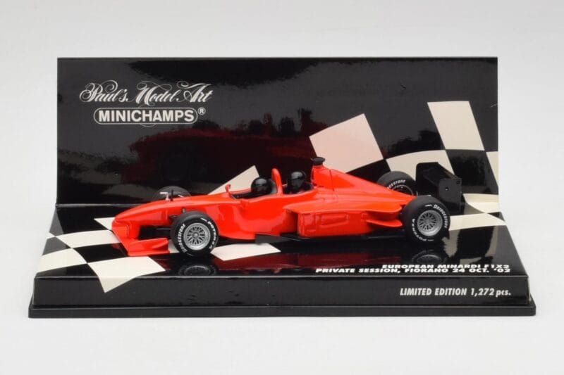 Minardi F1X2 Fiorano Test 2002 Minichamps 1:43 400020510 Metāls