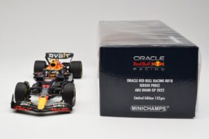 Oracle Red Bull Racing RB18 #11 S. Perez Abu Dhabi GP 2022 Minichamps 1:18 110222211 Metāls — attēls 6 no 7