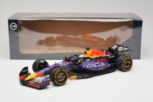 Oracle Red Bull Racing RB19 #33 M. Verstappen Las Vegas GP Winner 2023 Minichamps 1:18 110232201 Sveķi — attēls 7 no 7