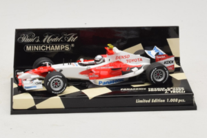 Toyota J. Trulli Panasonic Toyota Racing Showcar F1 2007 Minichamps 1:43 400070082 Metāls