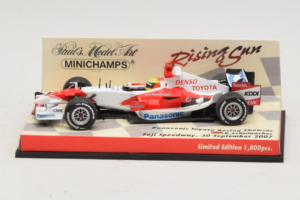 Panasonic Toyota Racing TF107 R. Schumacher F1 Showcar 2007 Minichamps 1:43 403070081 Metāls