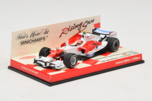 Panasonic Toyota Racing TF108 T. Glock F1 Showcar 2008 Minichamps 1:43 403080082 Metāls — attēls 2 no 5