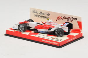 Panasonic Toyota Racing TF108 T. Glock F1 Showcar 2008 Minichamps 1:43 403080082 Metāls — attēls 3 no 5