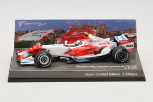 Toyota TF107 #12 J. Trulli Panasonic Toyota Racing Showcar F1 2007 Minichamps 1:43 AM60129 Metāls