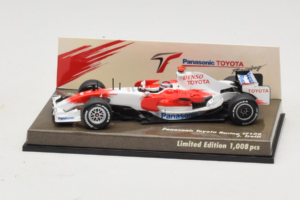 Toyota TF108 Panasonic #12 J. Trulli F1 2008 Minichamps 1:43 AM611513 Metāls