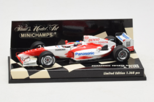 Toyota TF104 Panasonic #16 R. Zonta Panasonic Toyota Racing 2004 Minichamps 1:43 400040116 Metāls