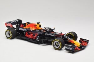 Red Bull Racing Honda RB16B #33 M. Verstappen Mexican GP Winner 2021 Minichamps 1:18 110211933 Sveķi — attēls 4 no 6