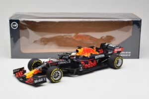 Red Bull Racing Honda RB16B #33 M. Verstappen Mexican GP Winner 2021 Minichamps 1:18 110211933 Sveķi — attēls 6 no 6