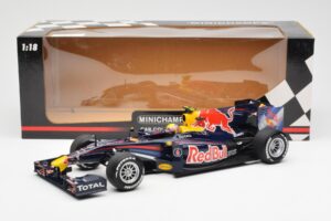 Red Bull RB6 #7 M. Webber Red Bull Racing Showcar 2010 Minichamps 1:18 150100076-R1 Metāls — attēls 6 no 6