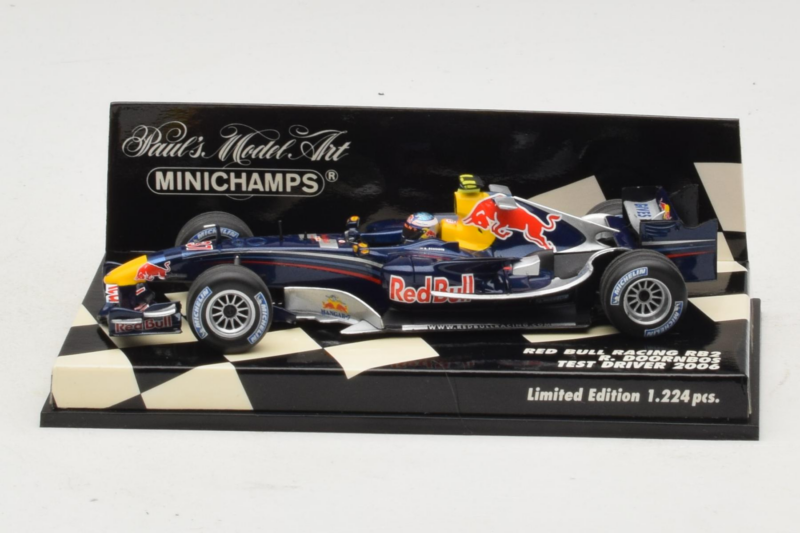 Red Bull Racing RB2 R. Doornbos Test Driver F1 2006 Minichamps 1:43 400060037 Metāls