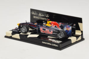 Red Bull Racing RB6 S. Vettel F1 Showcar 2010 Minichamps 1:43 400100075 Metāls — attēls 3 no 5