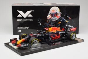 Red Bull RB16B #33 M. Verstappen France GP Winner 2021 Minichamps 1:18 113210833 Metāls — attēls 6 no 7