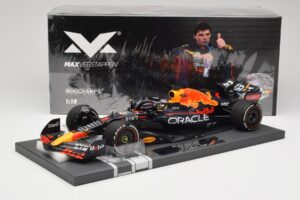 Red Bull RB18 #1 M. Verstappen Miami GP 2022 Winner Minichamps 1:18 113220301 Sveķi — attēls 7 no 7