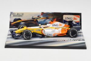 Renault R27 G. Fisichella / H. Kovalainen Showcar 2007 Minichamps 1:43 403070172 Metāls