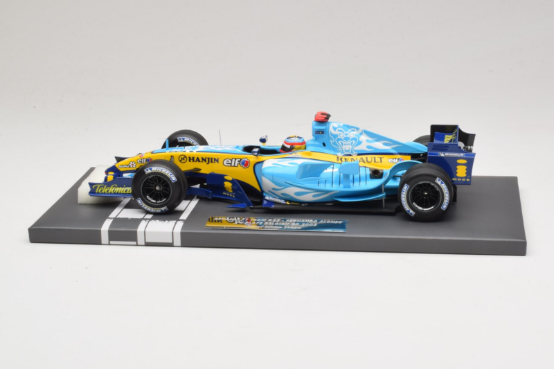Renault R25 #5 F. Alonso 2nd Place Belgian GP 2005 Minichamps 1:18 117051605 Metāls