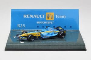 Renault R25 #1 F. Alonso F1 World Champion 2005 Minichamps 1:43 403050105 Metāls