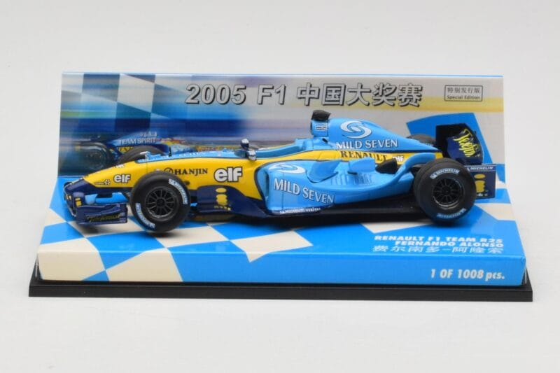 Renault R25 #5 F. Alonso Race Car 2005 Minichamps 1:43 403050025 Metāls