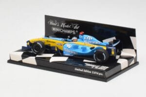 Renault R25 F. Alonso F1 World Champion Showcar 2005 Minichamps 1:43 400050075 Metāls — attēls 2 no 5