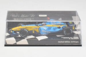 Renault R25 F. Alonso F1 World Champion Showcar 2005 Minichamps 1:43 400050075 Metāls — attēls 4 no 5