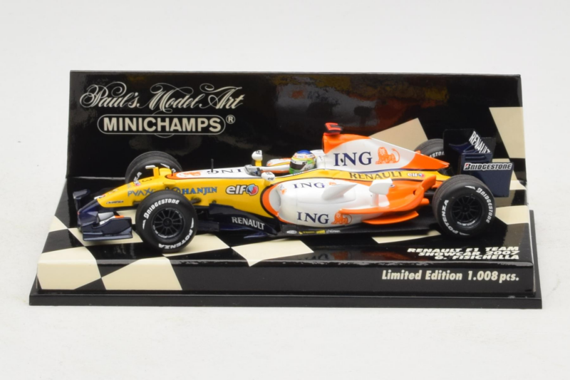 Renault R27 #3 G. Fisichella Renault F1 Team Showcar 2007 Minichamps 1:43 400070073 Metāls