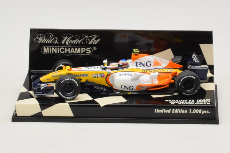 Renault R27 #4 H. Kovalainen Renault F1 Team Showcar 2007 Minichamps 1:43 400070074 Metāls