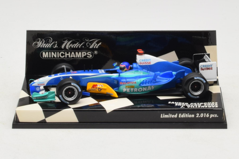 Sauber C24 Petronas #11 J. Villeneuve Sauber Petronas F1 Team Showcar 2005 Minichamps 1:43 400050081 Metāls