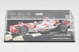 Super Aguri Honda SA06 #22 T. Sato Japanese GP 2006 Minichamps 1:43 400060122 Metāls — attēls 5 no 5