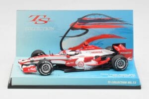 Super Aguri Honda SA07 #22 T. Sato Race Car 2007 Minichamps 1:43 518074322 Metāls
