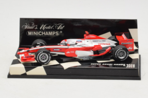 Super Aguri SA08 Honda #18 T. Sato F1 2008 Minichamps 1:43 400080018 Metāls