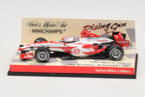 Super Aguri SA07 T. Sato F1 Showcar 2007 Minichamps 1:43 403080092 Metāls