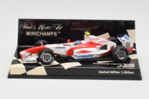 Toyota TF104 Panasonic Racing #0 R. Zonta 3rd Driver 2004 Minichamps 1:43 400040038 Metāls