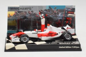 Toyota TF105 #16 J. Trulli Malaysia GP Podium 2005 Minichamps 1:43 400050116 Metāls