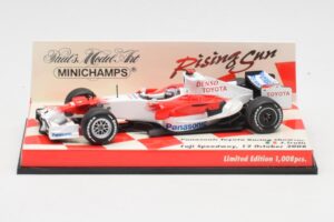 Toyota TF107 #12 J. Trulli F1 2007 Minichamps 1:43 403080081 Metāls