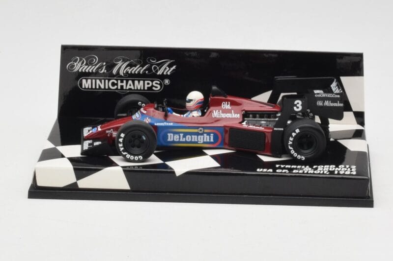 Tyrrell Ford 012 #3 M. Brundle Detroit GP USA 1984 Minichamps 1:43 400840003 Metāls