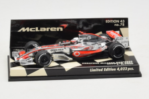 McLaren MP4-22 Mercedes #1 F. Alonso Vodafone McLaren Showcar F1 2007 Minichamps 1:43 530074371 Metāls