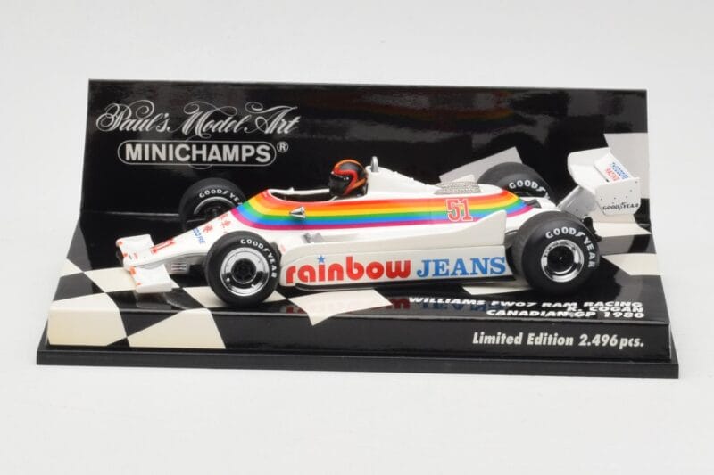 Williams Ford FW07 K. Cogan Canadian GP 1980 Minichamps 1:43 400800051 Metāls